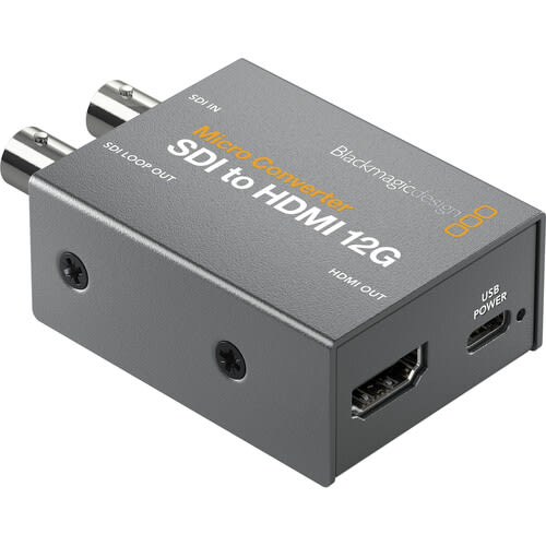 Micro Converter SDI to HDMI 12G PSU 0