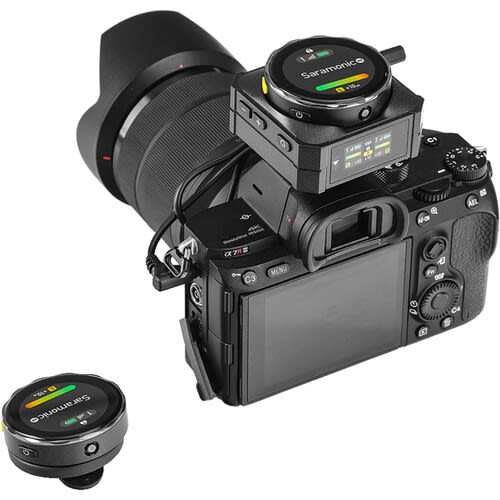 Saramonic Blink Me Kit micrófono inalámbrico con clip para 2 personas con pantallas táctiles1