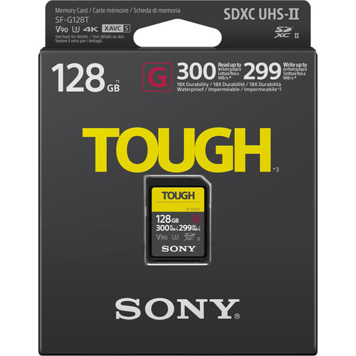 Sony Serie SF-G con especificación TOUGH 128GB5