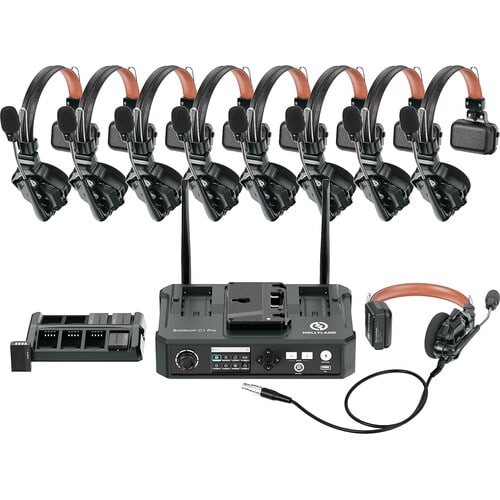 Hollyland Solidcom C1 Pro-Hub8S ENC 9-Person Full-Duplex Wireless Intercom System with Hub (1.9 GHz) 5