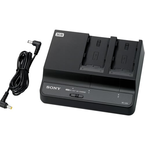 Dual-Bay Battery Charger / AC Adapter for BP-U90, U70, U60, U30 1