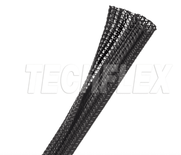 TECHFLEX F6N0.50BK malla trenzada semirrígida negra (x Metro)4