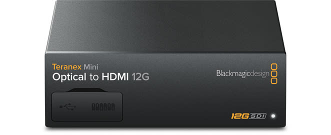 Blackmagic Design Teranex Mini Optical to HDMI 12G Converter (Optical Fiber Module Not Included) 0