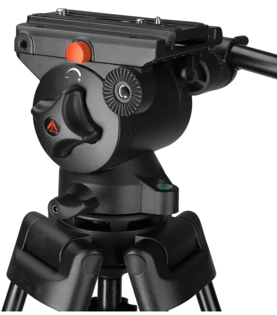 E-IMAGE Trípode  EI-720A Cabezal fluido NT670H- Negro-10KG3