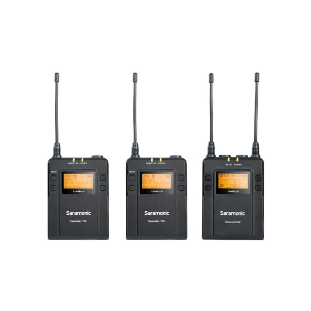 Kit Sistema Micrófono Lavalier inalámbrico Doble para Cámara 2