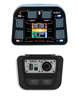 XPEAK_BP beltpack cableado para intercom con 4 teclas2