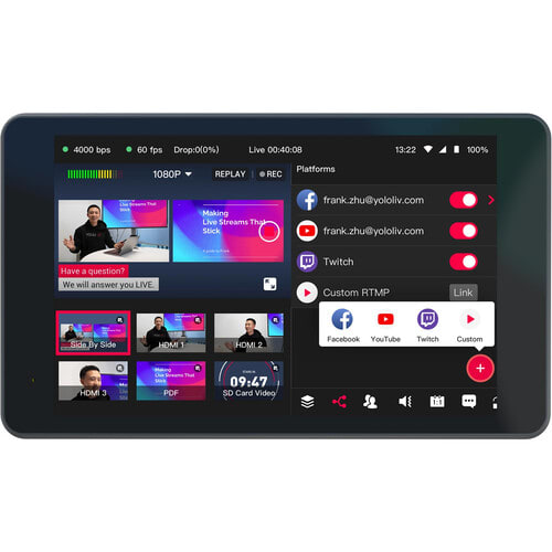 YoloLiv YoloBox Pro Sistema de transmisión en vivo multicámara7