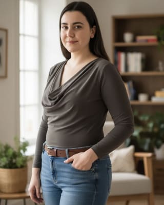 Body Drapeado Verde musgo