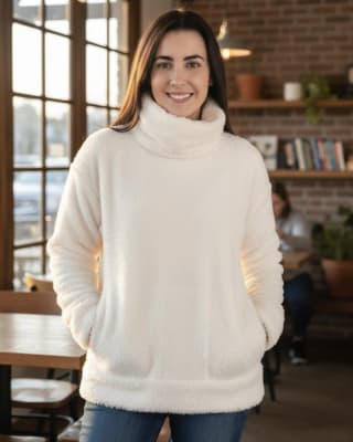 Polerón Teddy Blanco