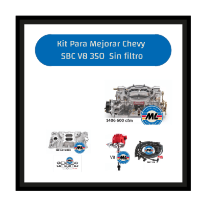 KIT Mejora Chevy Motor V8 SBC hasta 1986 Sin Filtro