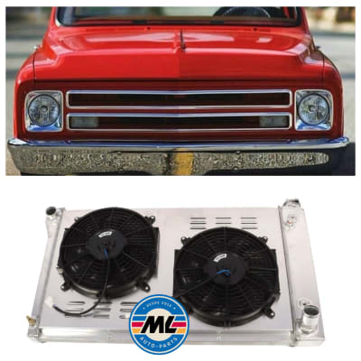 Radiador Chevy C10 67-87 Con electros y soporte