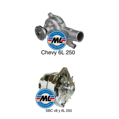 Pack Alternador + Bomba de Agua 6L Chevy1