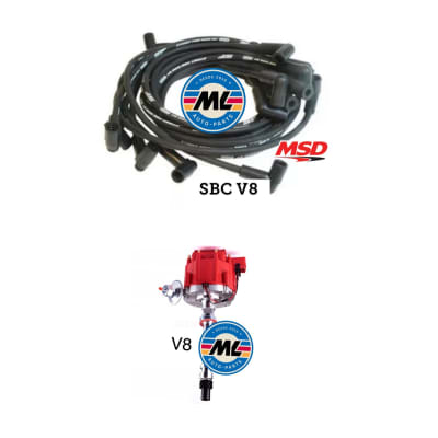 Pack Distribuidor Chevy SBC V8 + Cables de Bujias MSD 5554