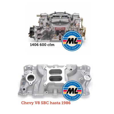 Pack Carburador EDL 1406 + Admisión EDL 2701 SBC