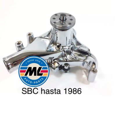 Bomba agua larga Aluminio Pulido Chevy  V8 -V6