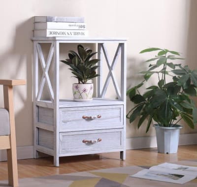 Velador tirador florcitas blanco4