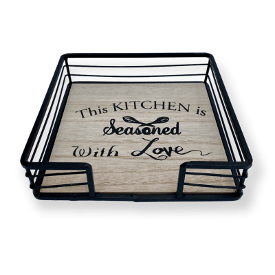 Servilletero Rejilla Negra1