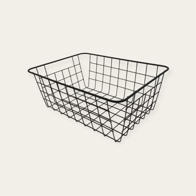 Canasto metálico negro