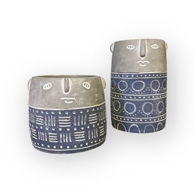 Macetero rostro blue bajo1