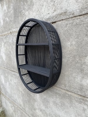 Repisa negra ovalada1