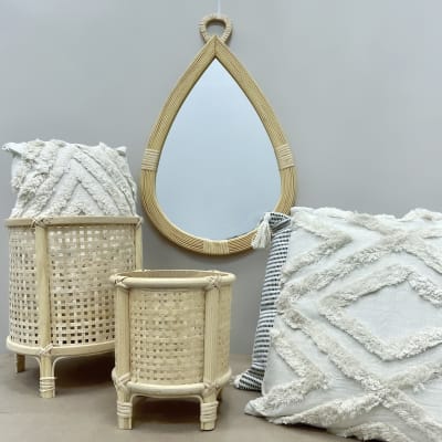 Macetero fibra tramada m1