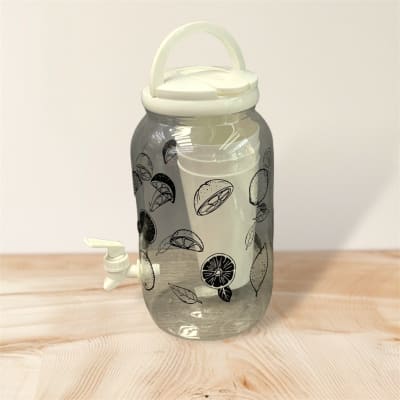 Dispensador jugo con 4 vasos Naranja1