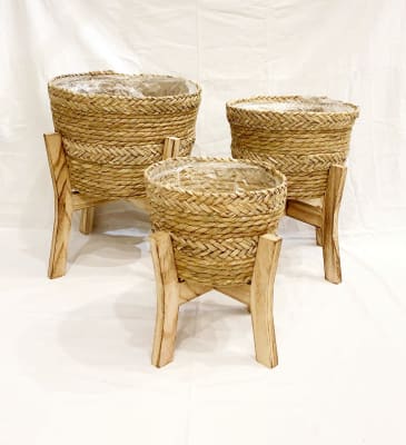 Macetero patas cruceta fibra trenzada grande2