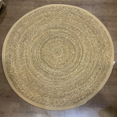 Alfombra yute borde 120cm2