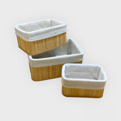 Canasto organizador bambú mediano3