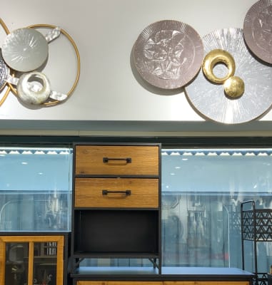 Velador frame vintage con 2 cajones2