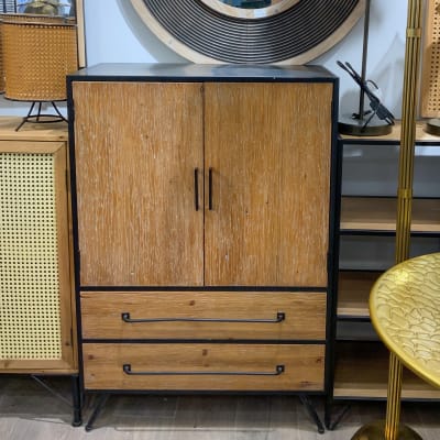 Cómoda frame vintage 2 cajones y puerta2