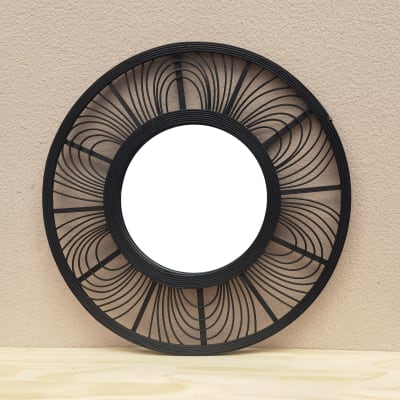 Espejo mimbre negro1