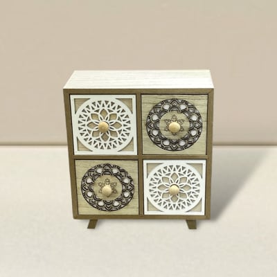 Mini cajonera mándala 4 cajones1