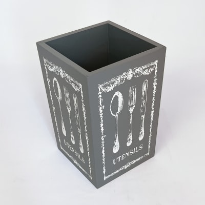 Porta Cubiertos gris