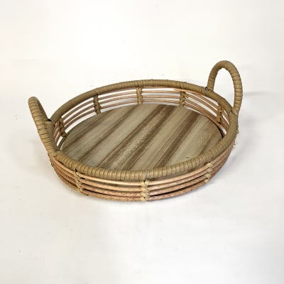 Bandeja mimbre redonda pequeña1
