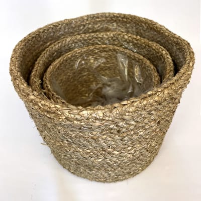 Macetero fibra trenzado mediano1