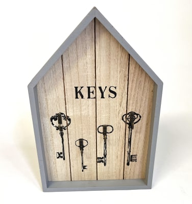 Porta llaves casa KEY gris1