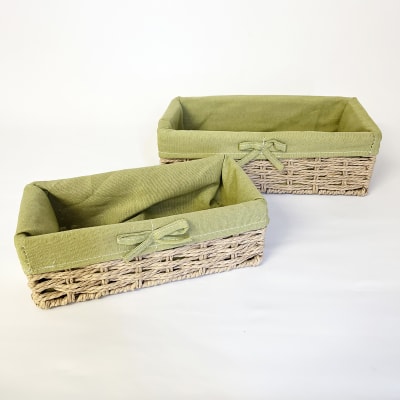 Canasto organizador verde pequeño