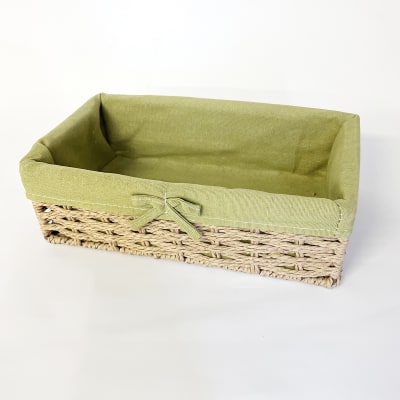 Canasto organizador verde grande