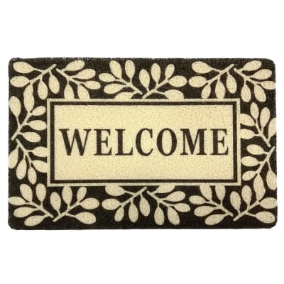 Alfombra Limpiapiés Welcome negro1
