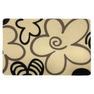 Alfombra Limpiapiés Flores2