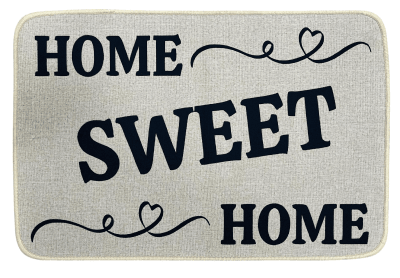 Alfombra Limpiapies tejida Sweet Home1