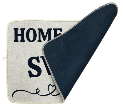 Alfombra Limpiapies tejida Sweet Home