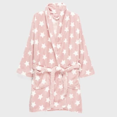 Bata mujer estampada T/S Rosada/Turquesa