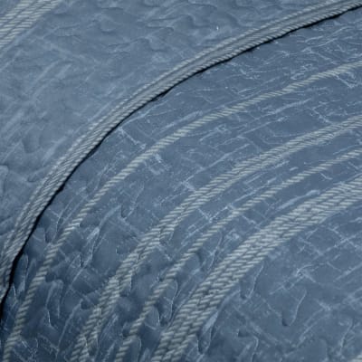 Cubrecama Estampado Azul 1.5 P