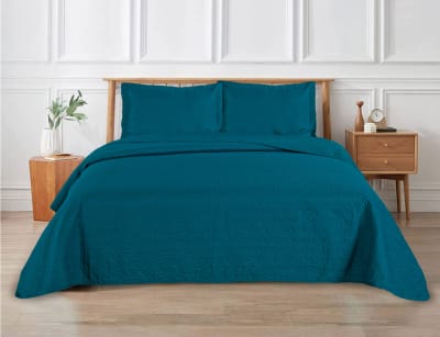Cubrecama Color Ultra Azul Doble