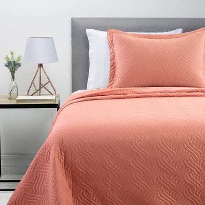 Cubrecama Color Ultra 1.5P Coral