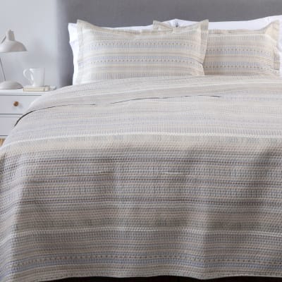 Cubrecama estampado ultrasonic KING Beige