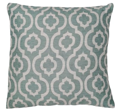 Cojin jacquard Morisco turquesa1