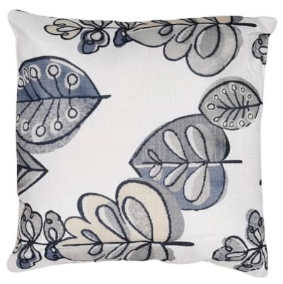 Cojín hojas grises1